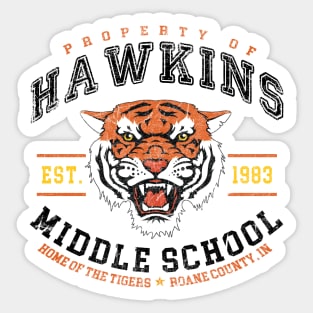 Hawkins Middle School 1983 Color Lts Sticker